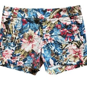 J CREW TAILORED SHORTS IN POLISHED COTTON EUC